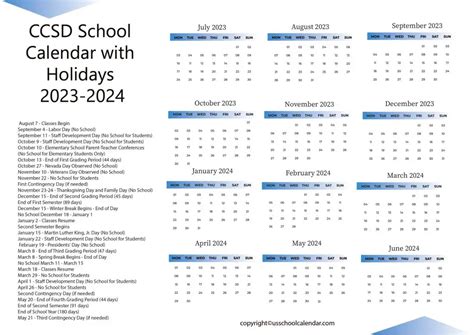 ccsd teacher calendar 23 24.